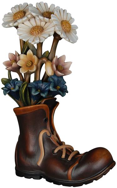 Blumenstrauß mit Schuh