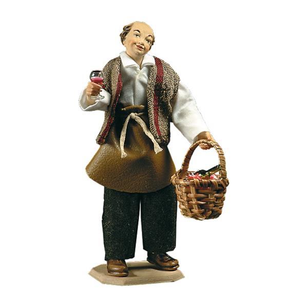 Kellermeister mit Weinglas Kellermeister mit Weinglas