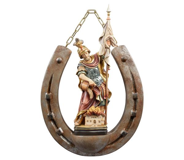 Hufeisen mit Hl. Florian Hufeisen mit Hl. Florian