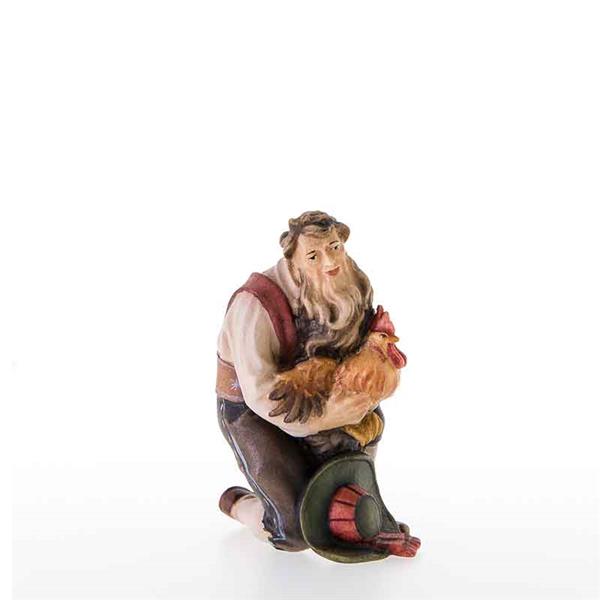 Kniender Hirt mit Hahn Kniender Hirt mit Hahn