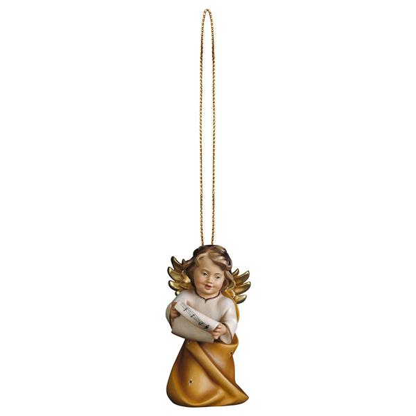 Herzengel mit Noten mit Goldfaden