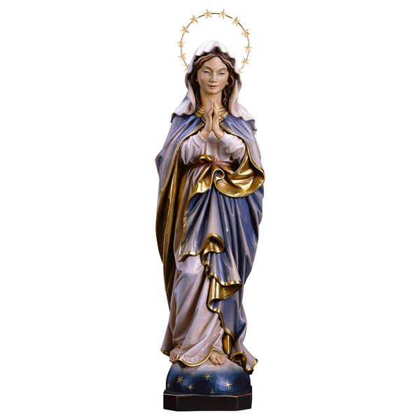 Madonna Immacolata Betend mit Schein 12 Sterne Messing Madonna Immacolata Betend mit Schein 12 Sterne Messing