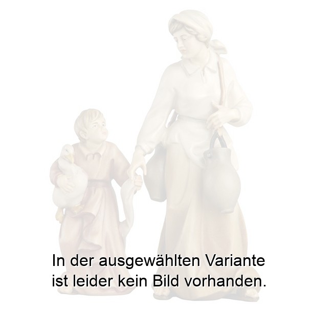 Hirtin mit dem Jungen mit Ente