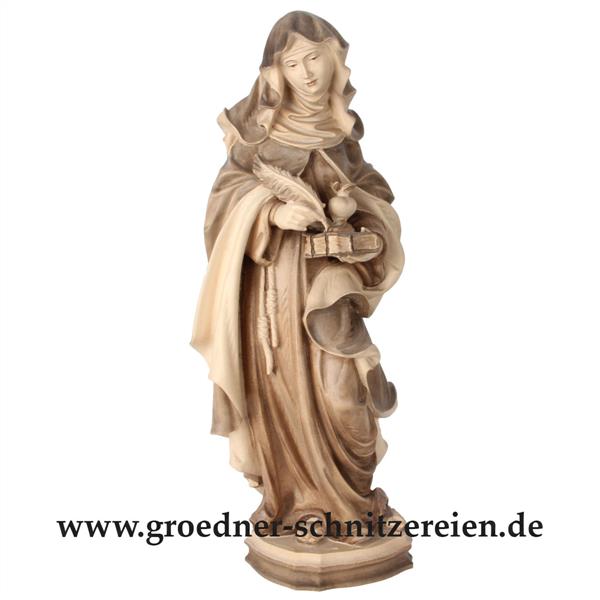 Hl. Gertrud die Große mit Feder und Herz Hl. Gertrud die Große mit Feder und Herz