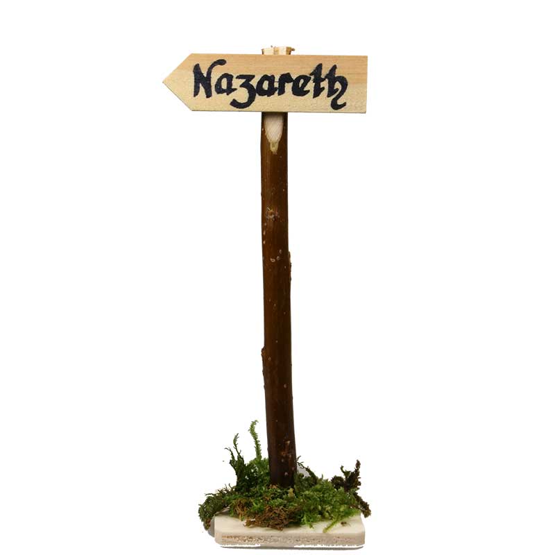 Wegweiser "Nazareth" links