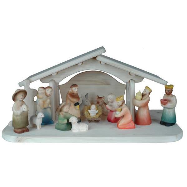 Kinderspielkrippe Bernardi 15 teilig Figuren und Stall Kinderspielkrippe Bernardi 15 teilig Figuren und Stall