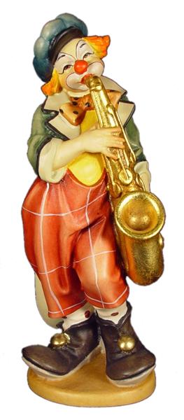 Clown mit Saxophon