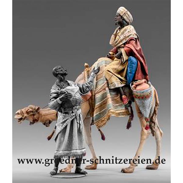König Mohr auf Dromedar