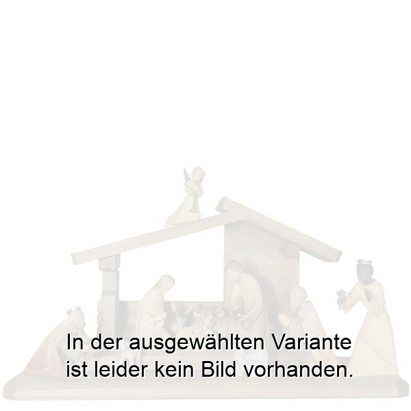 Leo-Krippe 11 Figuren + Stall+Boden Leo-Krippe 11 Figuren + Stall+Boden