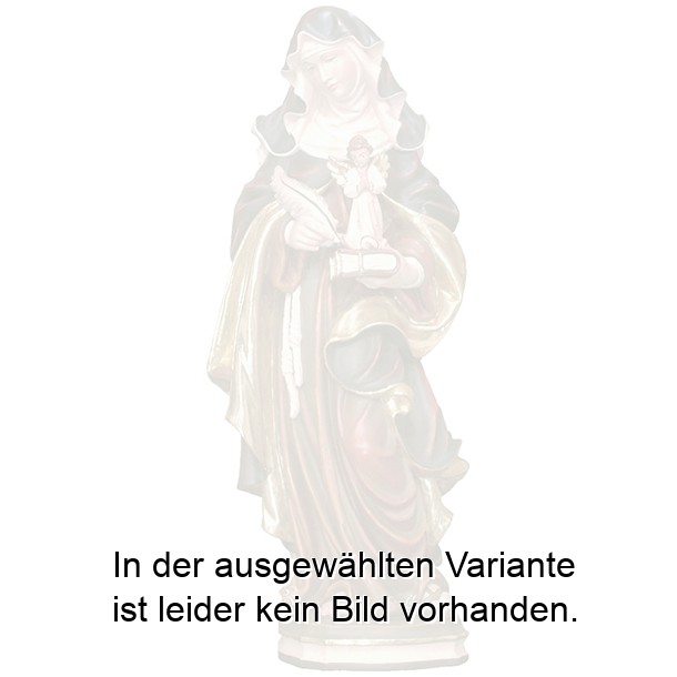 Hl. Franziska mit Feder und Engel Hl. Franziska mit Feder und Engel