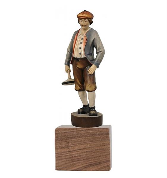 Standtrophäe mit Eisstockschützen Standtrophäe mit Eisstockschützen