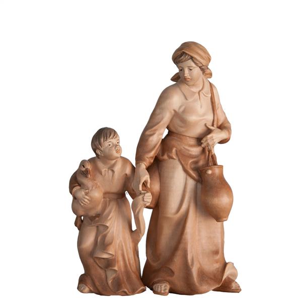 Hirtin mit dem Jungen mit Ente