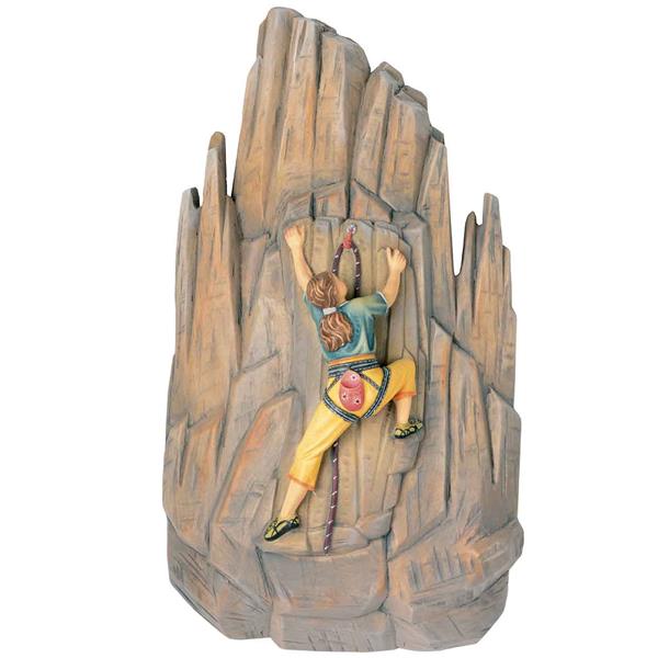 Kletterin mit Berg Kletterin mit Berg
