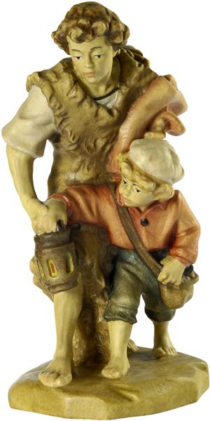 Hirte mit Bub 18 cm bemalt