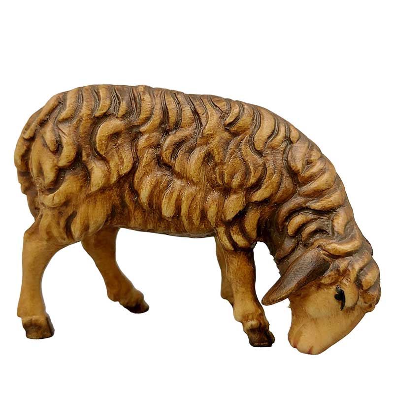 Schaf fressend rechts braun