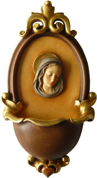 Weihwasserbecher mit Marienbüste Weihwasserbecher mit Marienbüste