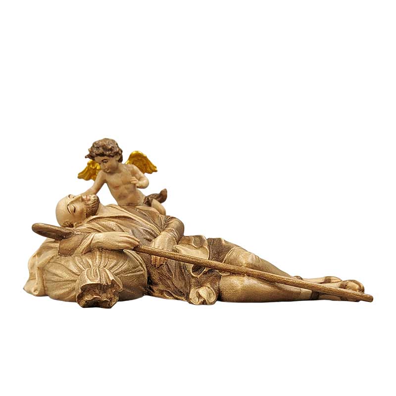 Schlafender Hirt mit Engelchen