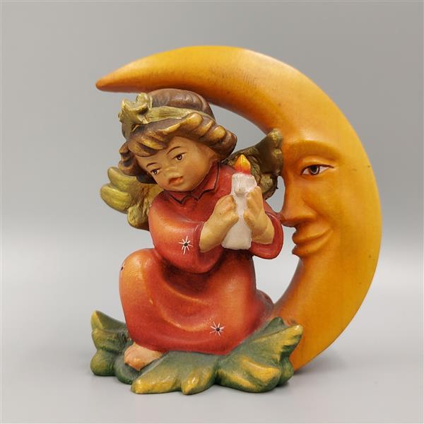 Engel im Mond mit Kerze