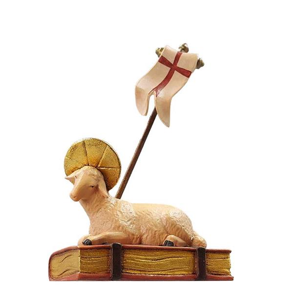 Osterlamm auf Buch mit Fahne