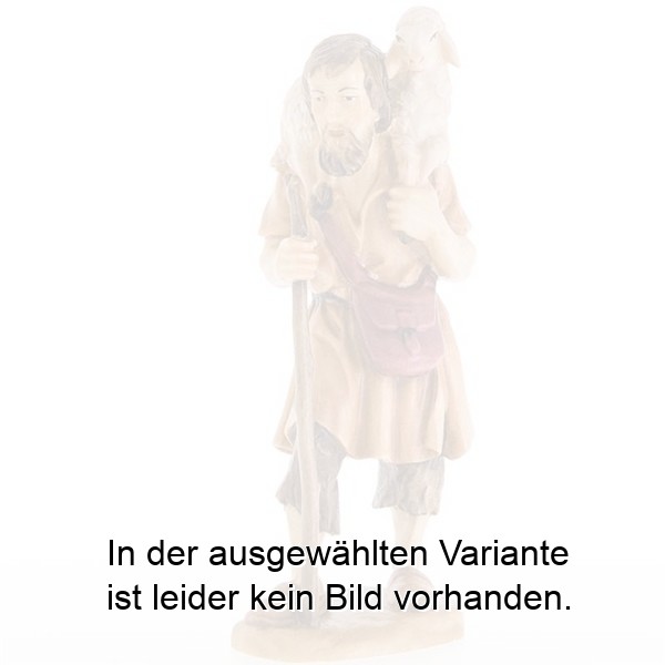 Lammträger mit Stock