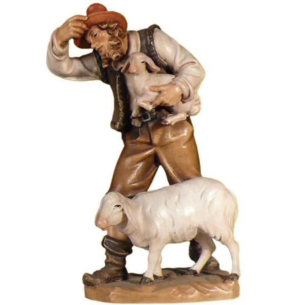 Hirte mit Schaf und Lamm Hirte mit Schaf und Lamm