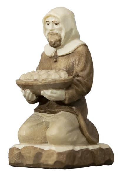 Berghäuer kniend mit Erzschale