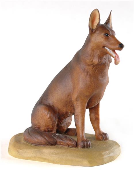 Schäferhund sitzend Schäferhund sitzend