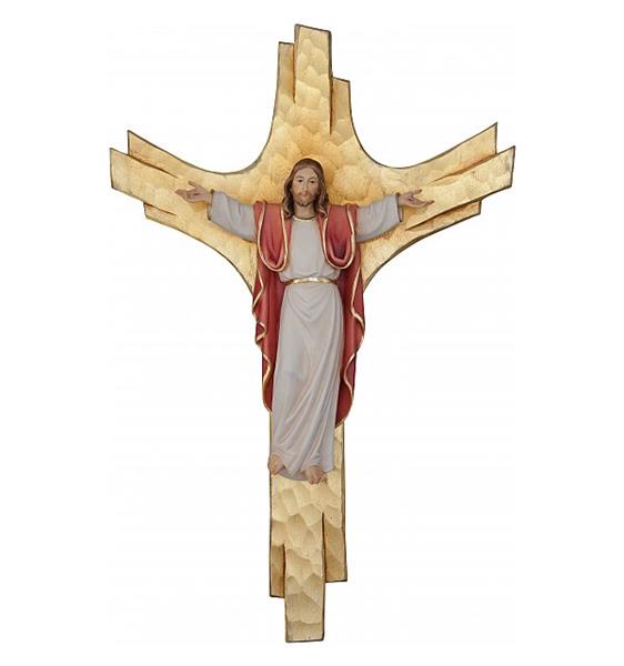 Auferstandener auf Strahlenkreuz Auferstandener auf Strahlenkreuz