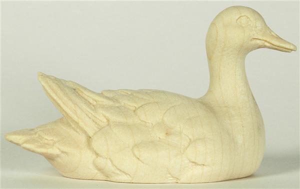 Ente schwimmend - Kopf rechts braun Ente schwimmend - Kopf rechts braun