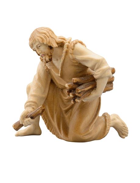 Hirt kniend mit Holz Hirt kniend mit Holz
