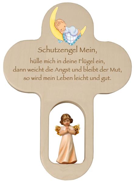 Kinderkreuz mit Mary Engel betend und Gebet Kinderkreuz mit Mary Engel betend und Gebet