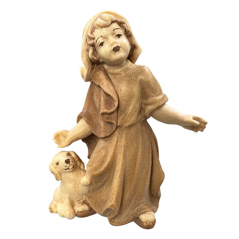 Mädchen mit Hund Mädchen mit Hund