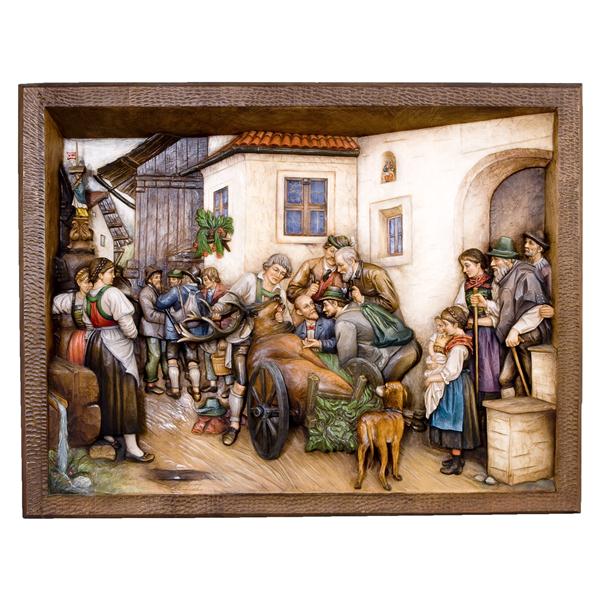 Relief Heimkehr von der Jagd Relief Heimkehr von der Jagd