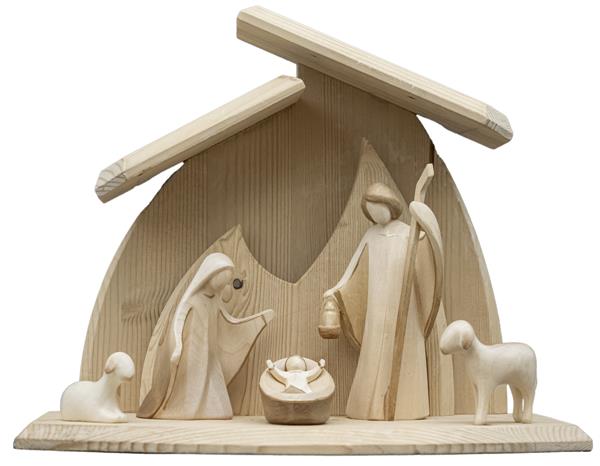 Fam.Stall Altea mit Hl. Fam. Aram und 2 Schafe Fam.Stall Altea mit Hl. Fam. Aram und 2 Schafe