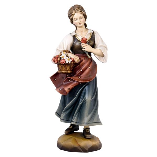 Frau mit Blumenkorb Frau mit Blumenkorb