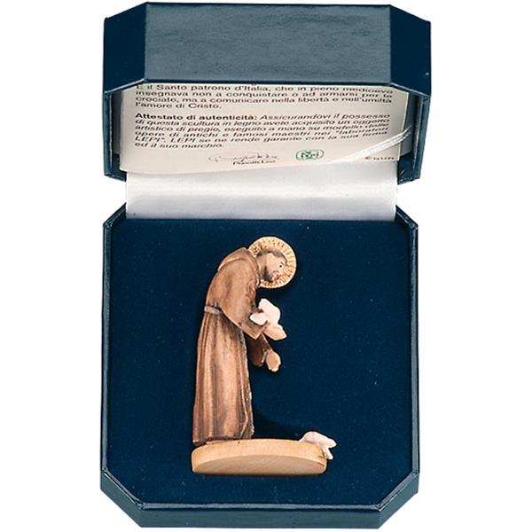 Hl. Franziskus von Assisi mit Etui Hl. Franziskus von Assisi mit Etui