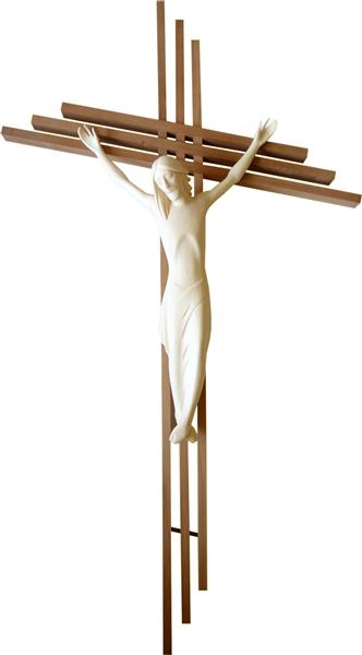 Kruzifix modern - Leistenkreuz