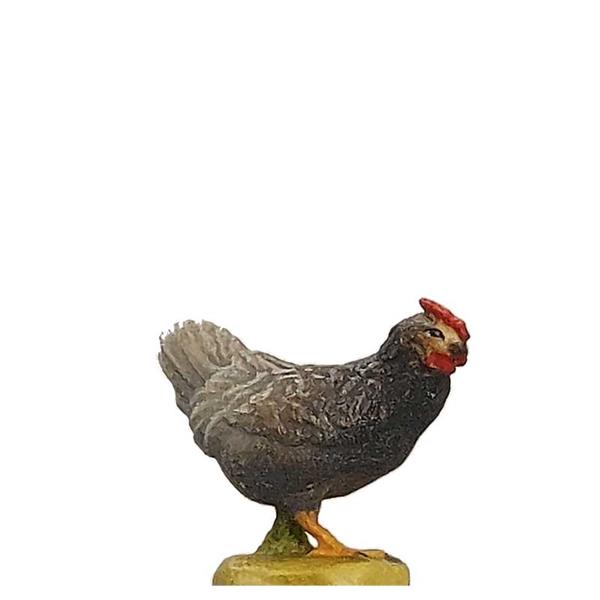 Henne stehend schwarz-grau Henne stehend schwarz-grau