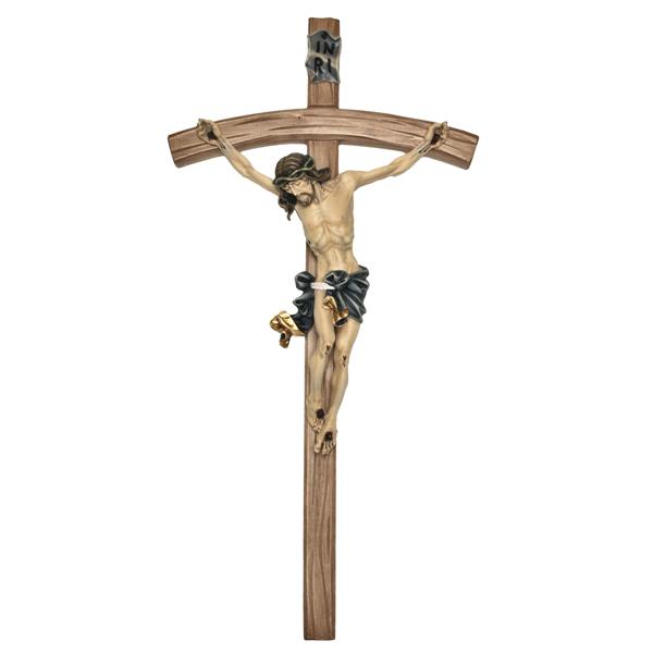 Christus barock mit gebeiztem Kreuz Christus barock mit gebeiztem Kreuz