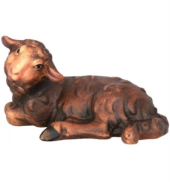 Schwarzes Schaf liegend