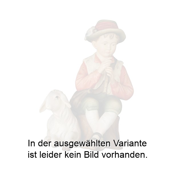 Hirt sitzend mit Flöte und Schaf Hirt sitzend mit Flöte und Schaf