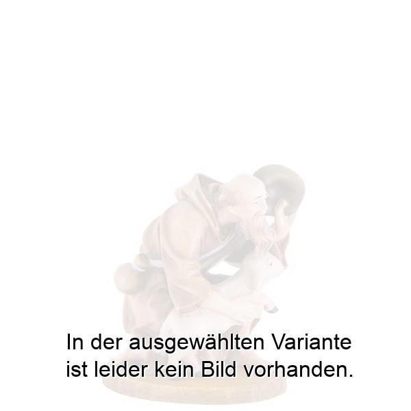 Hirt kniend mit Hut und Lamm Hirt kniend mit Hut und Lamm