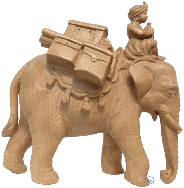 Elefant mit Gepäck und Treiber Elefant mit Gepäck und Treiber