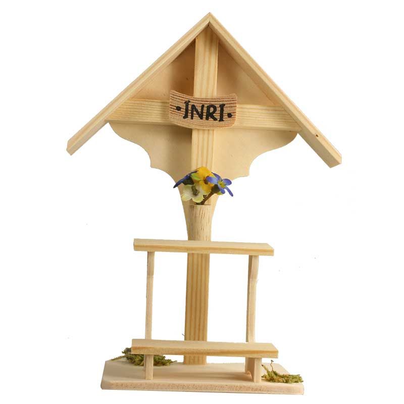 Wegkreuz mit Bank Wegkreuz mit Bank