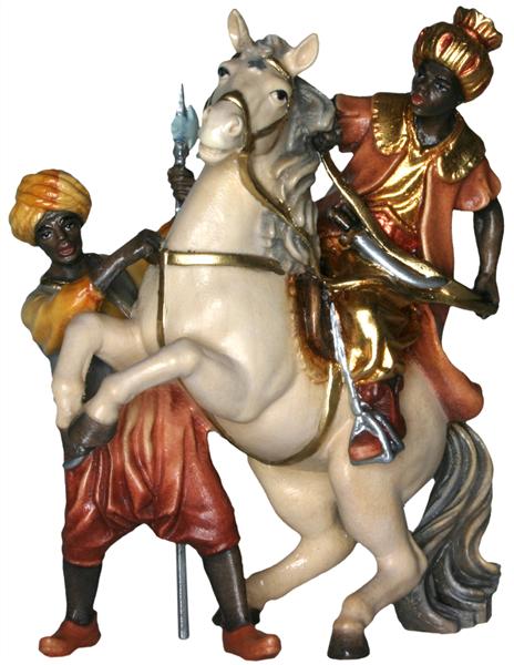 König auf Pferd
