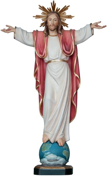 Jesus auf Weltkugel mit Gloriole Jesus auf Weltkugel mit Gloriole