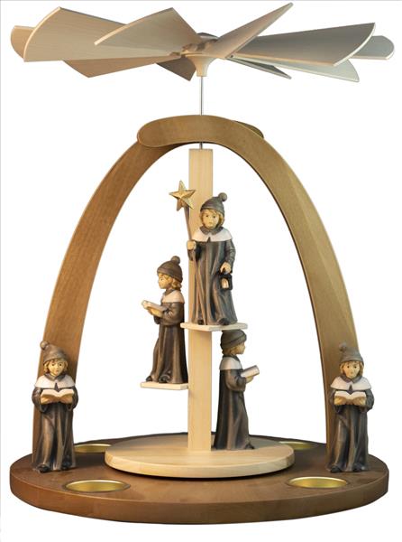 Treppenpyramide mit 5 Kurrende Figuren in 10 cm Treppenpyramide mit 5 Kurrende Figuren in 10 cm