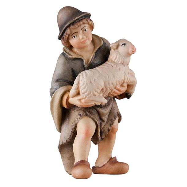 Junge mit Schaf Junge mit Schaf