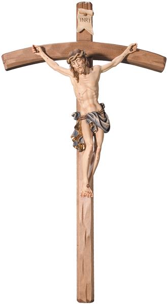 Barockchristus mit Kreuz gebogen Barockchristus mit Kreuz gebogen