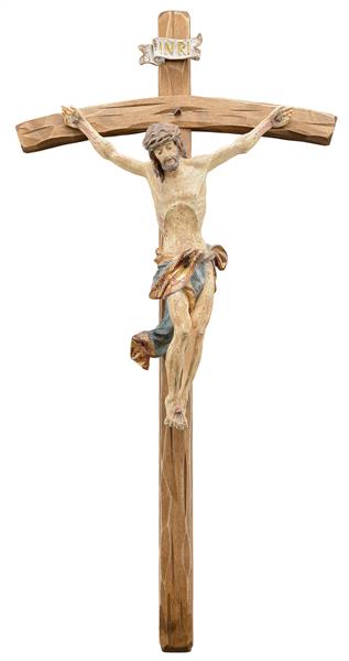 Christus Benedikt mit Kreuz gebogen